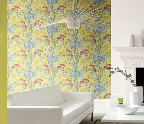 Обои Little Greene Archive Trails II Loriini 0291LOJASPE фото в интерьере